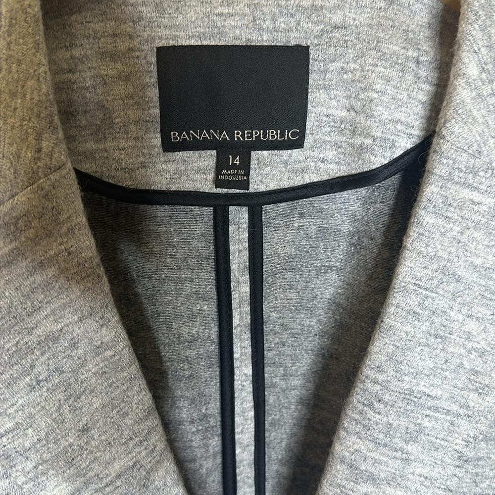 Banana Republic Long And Lean Blazer Womens Size 14 Single Button Closure - Picture 5 of 11